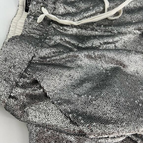 David Lerner Sequin Lounge Joggers Silver S - Picture 7 of 10